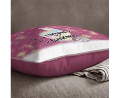 Alpaka Kissen alpaca pillow I choose to be a Unicorn Einhorn Kuschelkissen Dekokissen pillow 40 x 40 cm Sunnywall® Geburtstagsgeschenk, Weihnachtsgeschenk, Geschenkidee | Baumwolle & Polyester mit Reißverschluss (mit Kissenfüllung)