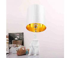 YYF Tischleuchte Puppe Bett Scheinwerfer Kreative Mode Tabellen-Schlafzimmer Wohnzimmer Lampe Einfache Persönlichkeit nette Clown-Lampe (farbe : 1-1)