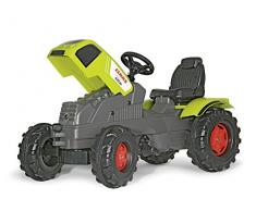 Rolly Toys 601042 rollyFarmtrac Claas Axos 340 | Trettraktor mit Motorhaube zum Öffnen, Sitzverstellung | Traktor mit Flüsterreifen, Funktionszubehör nachrüstbar | ab 3 Jahren | Farbe grün