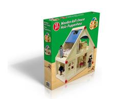 Multistore 2002 Holz Puppenhaus-Set 36,5x39x25cm inkl. Zubehör