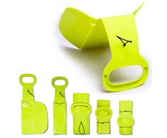 WEHOLY Outdoor Faltschlitten Schnee Sandbrett Erwachsene Skier Grasmatten Kinder verschleißfest gepolstert Furnier, grün