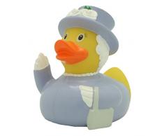 Quietscheente Die Queen Ente, Gummiente, Quietscheentchen, Badeente, Quietsch Ente, Sammelfigur, Gummi Bade Spielzeug, LiLaLu, 2034