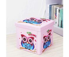 Faltbare Aufbewahrungsbox Kinder mit Sitzhocker - Tier Spielzeugkiste - Storage Box - Organisator - Cartoon Aufbewahrungswürfel Leinwand faltbare Spielzeug Kiste mit Deckel (Pinguin)