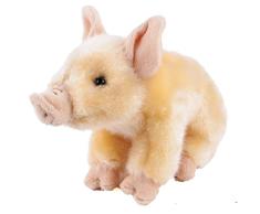 Teddys Rothenburg Kuscheltier Schwein 20 cm (ohne Ringelschwanz) sitzend rosa Plüschschwein Stoffschwein