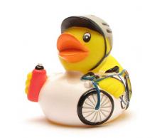 Badeente Radrennfahrer I Quietscheente I Duckshop I L: 8 cm