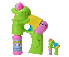 trendaffe Frosch Seifenblasenpistole mit Licht und Sound - Froggy Seifenblasen Pistole