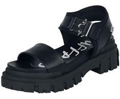 Buffalo JoJo Frauen Sandale schwarz EU39 Kunstleder Streetwear