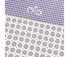 MEIN-NAME - personalisiertes, lilafarbenes Wärmekissen mit Wunschnamen vom Baby oder Kind, Körner Kissen, Babygeschenk für Mädchen und Jungen