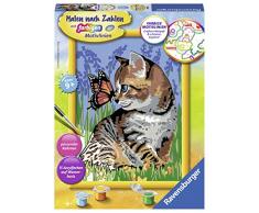 Ravensburger Malen nach Zahlen 28651 - Katze mit Schmetterling