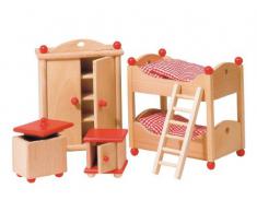 Goki 51953 - Puppenmöbel Kinderzimmer
