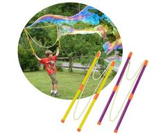 Tacobear 2 Paar Seifenblasen-Stab Riesenseifenblasen für Kinder Riesenseifenblasen Giant Bubble Maker Spielzeug Bubble Wand Sommer Garten Spiele für Kinder