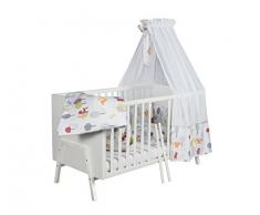 Schardt 04 920 02 02 Kombi-Kinderbett, 70 x 140 cm, holly white