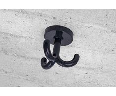 Kleiderhaken Kinder Drehhaken Garderoben-Haken Dreifachhaken drehbar Kunststoff RAL 7016 - anthrazitgrau | Modell KITA | ideal für Kinderzimmer, Kindergarten, Schulen uvm. | Möbelbeschläge von GedoTec®