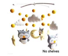 Baby Mobile Hanging Toys, Baby Musik Krippe Mobile Bett Glocke Rassel Spielzeug für 0-12 Monate Neugeborenes Baby