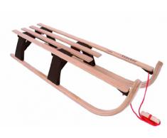 Hamax Uni Holzschlitten Lillehammer Rodel Maxi, black/maple and beech, 540025