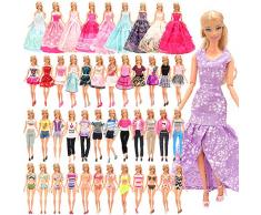 Miunana 16 Set Kleidung = 10 Set Casual Kleider Kleidung +3 Abendkleider + 3 Badenanzug für 11,5 Zoll Mädchen Puppen