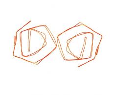 Upline uhmwpe Hängematte Whoopie Tragetücher Set der 2 verstellbare Camping-Seile, Orange