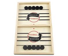 WE-WHLL Familienspiele Tisch Eishockey Katapult Schach Eltern-Kind Interaktives Spielzeug Puck