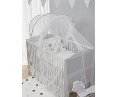 NO LOGO KF-NET Baby Gitternetz Moskitonetz Weiß Baumwolle Prinzessin Kinderbett Kinderbett Sicher Netzbett Neugeborene Bett Vorhänge Innen Zelt Baby Zimmer Dekor Multi