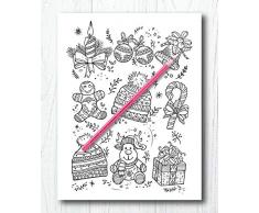 Malbuch für Erwachsene Weihnachten im Winterzauber: Zauberhaftes Ausmalbuch zum Entspannen im Herbst, Winter & zu Weihnachten