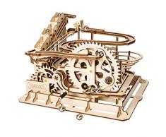 Robotime Murmelbahn Holz 3D Puzzle Erwachsene Kugelbahn Spiel Perpetuum Mobile Mechanische Technik Spielzeug Modell bausatz Kinder ab 14