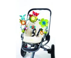 Tiny Love Spielbogen Sunny Stroll, Meadow Days, mit Rasselspielzeug, nutzbar ab der Geburt (0M+), Der verstellbare Clip passt auf die meisten Kinderwagen