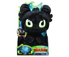 Dragons 6052481 - Squeeze and Roar“ - Ohnezahn, 28 cm großer Plüschdrache mit Soundeffekten, für Kinder ab 4 Jahren