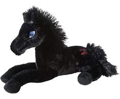 Zorro 639676 Kuschelpferd 40 cm, Schwarz