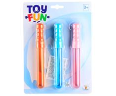 Toy Fun Seifenblasen Stab 3er Set, mini