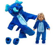 mxjeeio Einteiliger Puppen-Overall Puppenbekleidung - Bekleidungs- und Zubehörset für Babypuppen 40-48cm