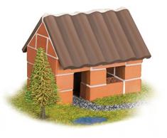 Teifoc Steinbaukästen Konstruktionsspielzeug Kleines Einfamilienhaus