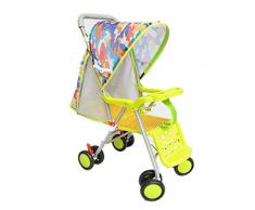 Baby Kinderwagen, klappbarer Rattan Kinderbuggy, Leichter Kompakter Reisebuggy Sitzbuggy, von der Geburt Bis 25 kg, ideal für Flugzeuge,Gelb