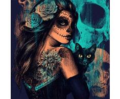 Komking Ölgemälde, Malen nach Zahlen für Erwachsene, Anfänger, kreatives Gemälde auf Leinwand, 40,6 x 50,8 cm Magic Cat