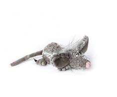 sigikid, Beasts Kuscheltier für Erwachsene und Kinder, Maus, LaLa Langeweile, Grau, 38606