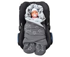 Einschlagdecke Babyschale - OEKO-TEX - Fuß-sack Baby-Decke für Autositz Kinderwagen Buggy Babytrage