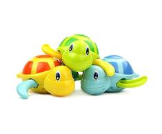 TOYMYTOY 3 Stück Baby Badespielzeug Schildkröte Kunststoff Badewanne Spielzeug