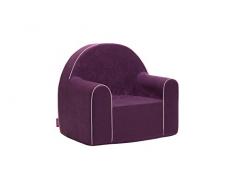 Midi Kindersessel Kinder Babysessel Baby Sessel Sofa Kinderstuhl Stuhl Schaumstoff Umweltfreundlich (Violett)