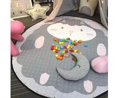 JameStyle26 Kinder Spielmatte Aufräumsack Spieldecke Teppich Kinderzimmer Kinderteppich Matte Teppich (Schaf)
