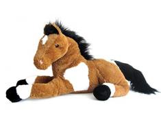 Sweety Toys 5840 Energie Pferd,braun,harmonisierend, mit positiver Energie energetisiert,Stofftier Plüschpferd Fohlen 70cm XXL Pferd Kuscheltier Wohlfühl Plüschtier braun super-süss,kuschelweich Spielzeug Sweety-Toys