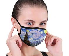 Van Goghs Sternenklare Nacht Erwachsene Ausmalbilder Vanmen Frauen Atmungsaktive Bequeme Gesichtsschutzhülle Mit Elastischem Riemen Für Die Persönliche Gesundheit Verschiedenes