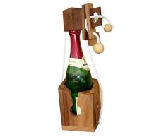 Puzzle Weinflasche Flaschen Holzpuzzle Geschenkidee Wein Verschluss NEU