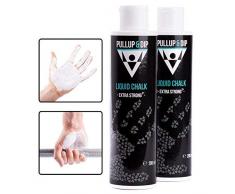 Pullup & Dip Liquid Chalk Flüssiges Magnesia für perfekten Grip beim Sport, Klettern, Bouldern, Crossfit, Calisthenics, Gewichtheben – Flüssigkreide schnell trocknend, extra stark & abwaschbar 1x200ml