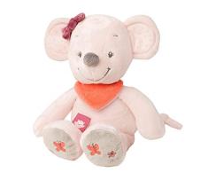 Nattou Kuscheltier Maus Valentine, Adèle und Valentine, 30 x 17 x 12 cm, Grau/Rosa