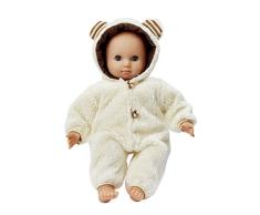 Schwenk Puppenkleidung, Overall mit Kapuze, Bärchenoverall für 30 cm - 33 cm Puppen