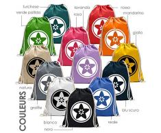 KIWISTAR - La Familia Marionette Film Mafia Gemeinschaft Turnbeutel Fun Rucksack Sport Beutel Gymsack Baumwolle mit Ziehgurt