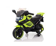 Toyas K1200 Kindermotorrad Polizeimotorrad Kinder Elektro Motorrad mit Soundeffekten 1 x 35W Motor 6V / 4,5Ah Grün