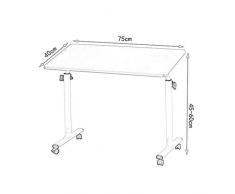 Jueven Höhenverstellbarer Studiertisch für Kinder, Jugendliche, Erwachsene, ergonomisches Design, neigbarer Schreibtisch