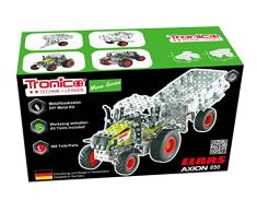 TRONICO Metallbaukasten Traktor Anhänger Claas Axion 850 Konstruktionsspielzeug - Mint - STEM - Modellbau - Bauen mit Werkzeug