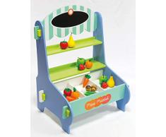 Marktstand aus Holz Mini Kaufladen mit Holz Lebensmittel