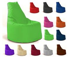 Sitzsack Sessel - für Kinder und Erwachsene - In & Outdoor Sitzsäcke Kissen Sofa Hocker Sitzkissen Bodenkissen mit Styropor Füllung - verschiedene Farben - Bean Bag Sitzsäcke Möbel Kissen (Hellgrün)